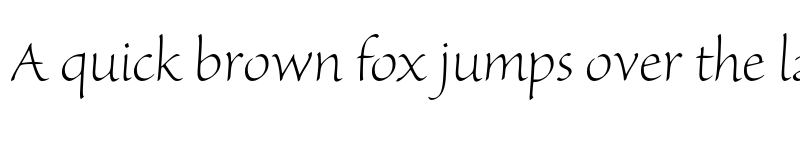 Preview of Sanvito Pro Display Light font