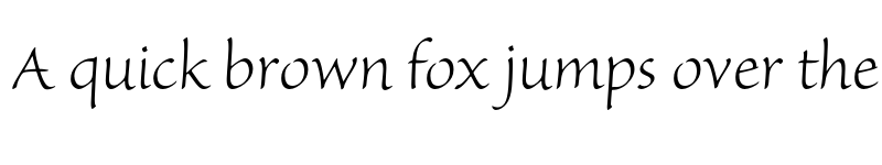 Preview of Sanvito Pro Subhead Light font