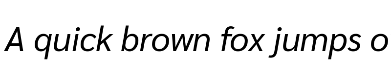 Preview of Sarabun Italic font