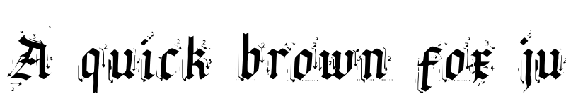 Preview of Satanas Humanum Salvator Regular font