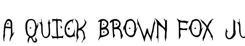 Preview of Satanyc Demoniac St Regular font
