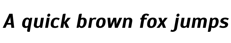 Preview of Scada Bold Italic font