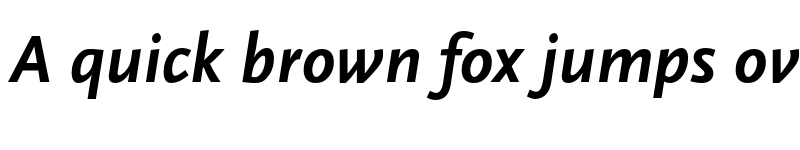 Preview of Scala Sans Pro Bold Italic font