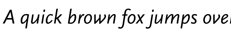 Preview of Scala Sans Pro Italic font