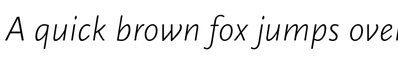 Preview of Scala Sans Pro Light Italic font