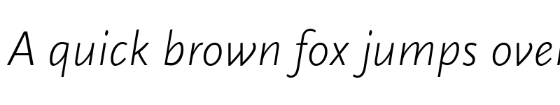 Preview of ScalaSansW04-LightItalic Regular font