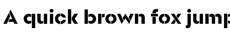 Preview of Scandia Stencil font