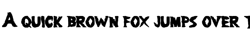 Preview of Scary Benko Regular font