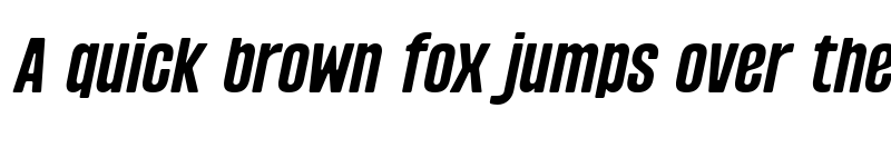 Preview of Scenarie Slanted Regular font