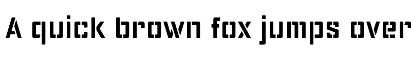 Preview of Schablona No1 font
