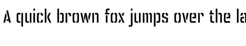Preview of Schablona No4 font