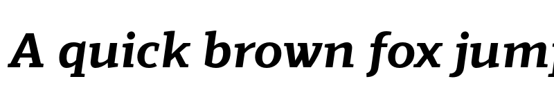 Preview of Scharf Bold Italic font