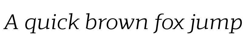 Preview of Scharf Book Italic font