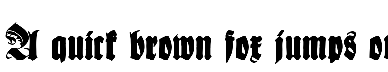 Preview of Schmale Anzeigenschrift Zier Regular font