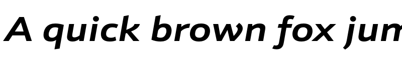 Preview of Schnebel Sans ME Expand Bold Italic font