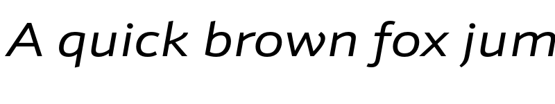 Preview of Schnebel Sans ME Expand Italic font