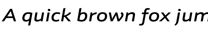 Preview of Schnebel Sans ME Expand Medium Italic font