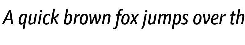 Preview of Schnebel Sans Pro Comp Italic font