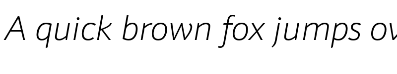 Preview of Schnebel Sans Pro Thin Italic font