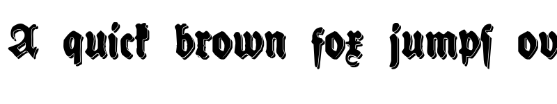 Preview of Schneidler Halb Fette Shadow Regular font
