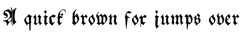 Preview of Schwabacher Regular font