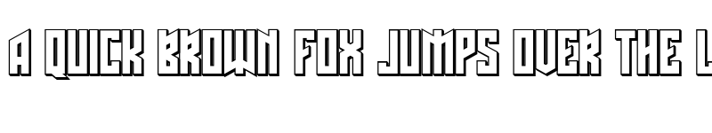 Preview of Schwachsinn 3D Regular font