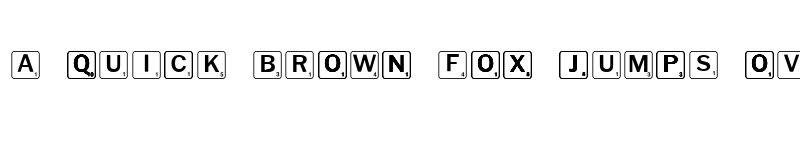 Preview of Scrabbles normal font