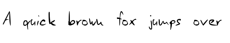 Preview of Scrages_handwrite Regular font