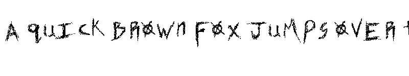 Preview of Scratch Regular font