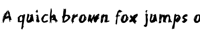 Preview of Scratchy Large font