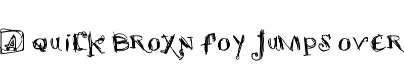 Preview of scretch Regular font