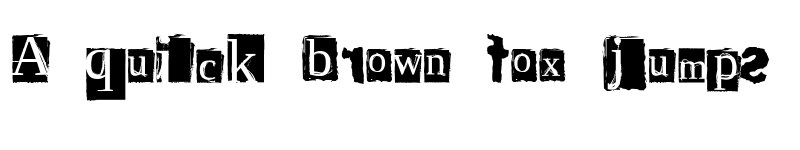 Preview of ScriptSERIF ripTRASH font