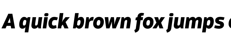 Preview of Scuba W05 ExtraBold Italic font