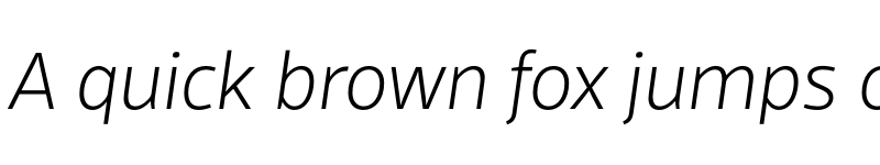 Preview of Scuba W05 t Light Extended Italic font