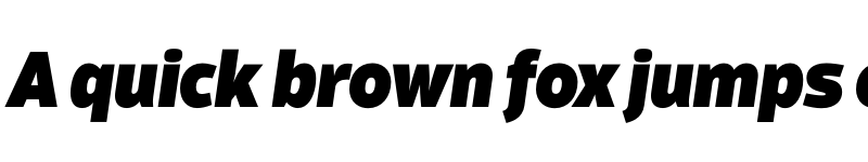 Preview of ScubaW05-BlackItalic Regular font