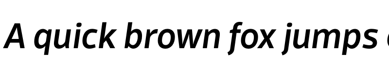 Preview of ScubaW05-MediumItalic Regular font