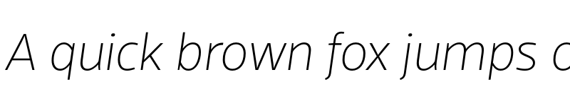 Preview of ScubaW05-ThinItalic Regular font