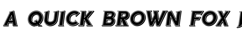 Preview of Sea Gardens 3D Filled Italic font