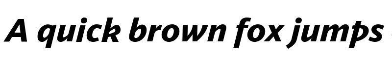 Preview of Seaford Bold Italic font