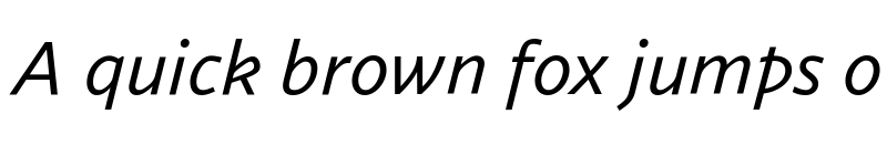 Preview of Seaford Italic font