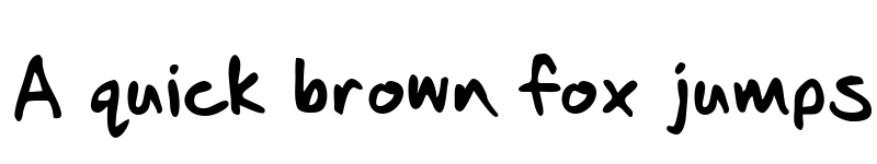 Preview of Seans Other Hand Regular font