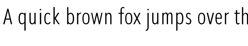 Preview of SeanSans CompressedLight font