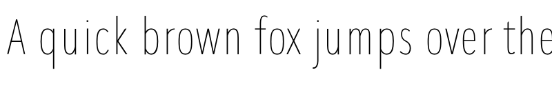 Preview of SeanSans CompressedThin font