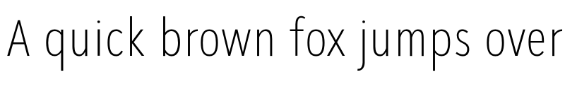 Preview of SeanSans CondensedExtralight font