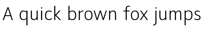 Preview of SeanSans NarrowLight font