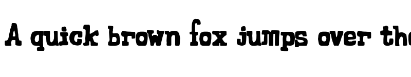 Preview of Secretary of State Regular font