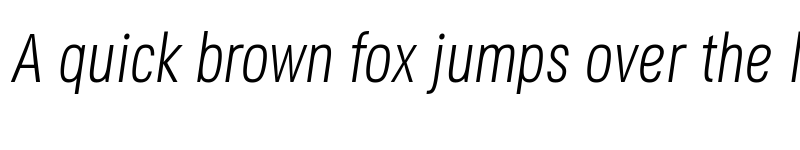 Preview of Secuela LightItalic font