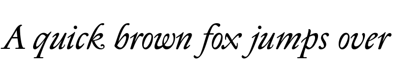 Preview of Sedan Italic font