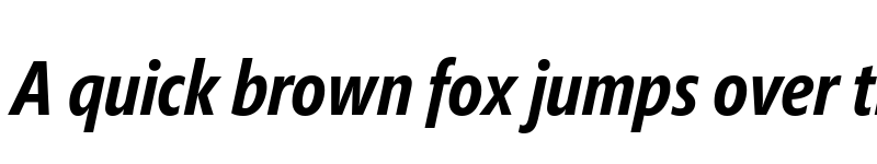 Preview of Segoe Pro Cond Bold Italic font