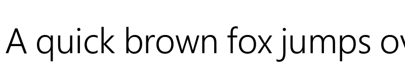 Preview of Segoe Pro Display SemiLight font